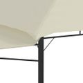 vidaXL Altánok s 2 výsuvnými strieškami 3x3x2,75 m, krémový 180 g/㎡