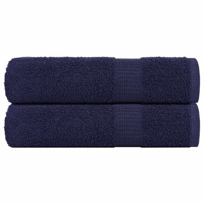 vidaXL Sprchové uteráky FROGN 2 ks námornícko modré 70x140 cm 360 g/m²