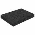 vidaXL Pad z gumových granúl na dvor Čierny 6 x 9 x 1 cm Guma