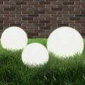 vidaXL Sada LED lámp v tvare gule 6 ks 20/30/40 cm PMMA