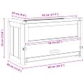 vidaXL Klietka pre škrečka 60x30x35 cm jedľové masívne drevo