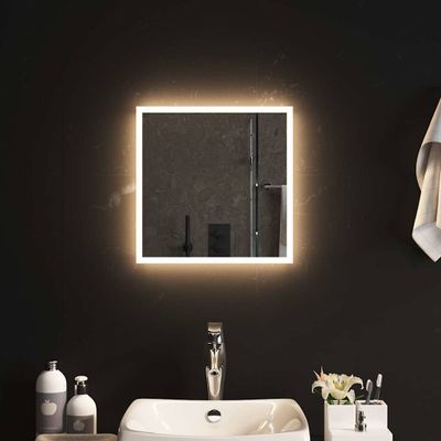vidaXL LED kúpeľňové zrkadlo 40x40 cm