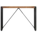vidaXL Konzolový stolík 110x35x76 cm sheshamový masív