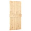 vidaXL Posuvné dvere 100 x 210 cm Borovicový masív Prírodná a biela