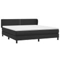 vidaXL Boxspring posteľ s matracom čierna 160x200 cm umelá koža