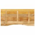 vidaXL Stolová doska so zakrivením 120x60x2,5 cm surový mangový masív