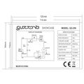 GUZZANTI GZ 256, Chladiaca vitrína, biela