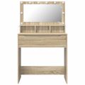 vidaXL Toaletné stolíky do spálne Sonoma dub 80 x 39,6 x 135 cm