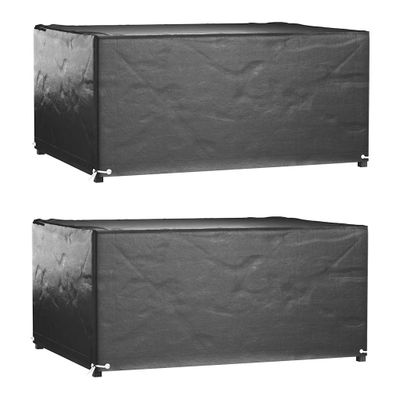 vidaXL Obaly na záhradný nábytok 2 ks 8 očiek 160x120x75cm obdĺžnikový