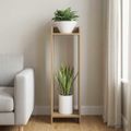 vidaXL Stojan na rastliny Dub artisan 30 x 30 x 100 cm