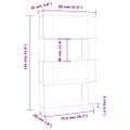 vidaXL Knižnica/deliaca stena 80x25x132 cm masívna borovica