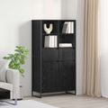 vidaXL Servírovacia skriňa Čierny dub 81 x 36 x 150.5 cm