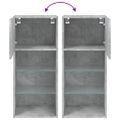 vidaXL TV skrinky s LED svetlami 2 ks betónovo sivé 40,5x30x90 cm