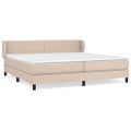 vidaXL Boxspring posteľ s matracom kapučínová 200x200 cm umelá koža