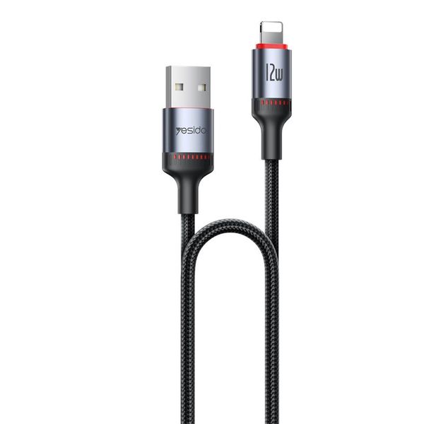 Yesido kábel CA129L 12W type-c/lightning 1,2m 2A čierny