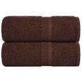vidaXL Uteráky pre hostí FROGN 2 ks hnedé 30x50 cm 360 g/m²