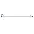 vidaXL Ručná vysúvacia markíza s LED Modrá, Biela, Antracitová 4 x 2 m