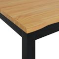 VidaXL Jedálenský stôl EKAI Čierna 112 x 70 x 76,5 cm Borovicový masív