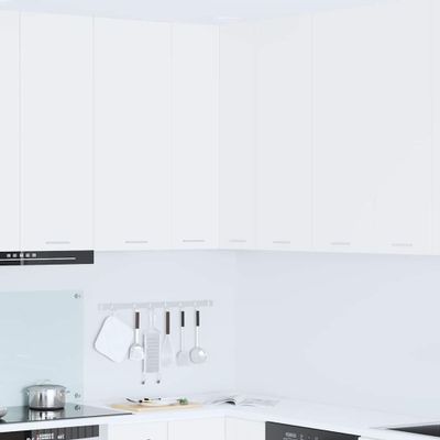 vidaXL Závesná skrinka Biela 57 x 57 x 100 cm Kompozitné drevo