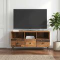 vidaXL TV skrinka Staré drevo 102 x 34,5 x 50 cm Kompozitné drevo