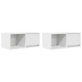 vidaXL TV skrinky 2 ks biele 60x31x25,5 cm kompozitné drevo