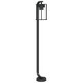 vidaXL Vonkajšia stojaca lampa čierna 100 cm nehrdzavejúca oceľ