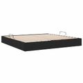 vidaXL Otomanový posteľný rám s úložiskom Čierny 200 x 200 cm látka