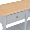 vidaXL Konzolový stolík sivý 120x30x76 cm MDF