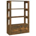 vidaXL Komoda dymový dub 80x30x119,5 cm spracované drevo
