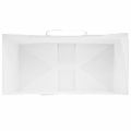 vidaXL Papierové tašky 50 ks s rúčkami, biele, 21x11x31 cm