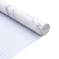 vidaXL Nálepky na nábytok samolepiace mramorové biele 90x500 cm PVC
