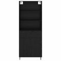 vidaXL Highboard 2 ks Čierny dub 69,5 x 34 x 180 cm Kompozitné drevo