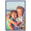 vidaXL Fotorámiky na stenu alebo stôl 5 ks modré 28x35 cm MDF
