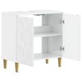 vidaXL Kúpeľňová skrinka pod umývadlo DELFT Biela s vysokým leskom