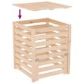 vidaXL Kompostér 63,5x63,5x77,5 cm masívne borovicové drevo