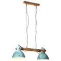 vidaXL Závesná lampa 25 W šmuhovaná modrá 85x28x109 cm E27