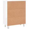 vidaXL Komoda lesklá biela 69,5x34x90 cm spracované drevo