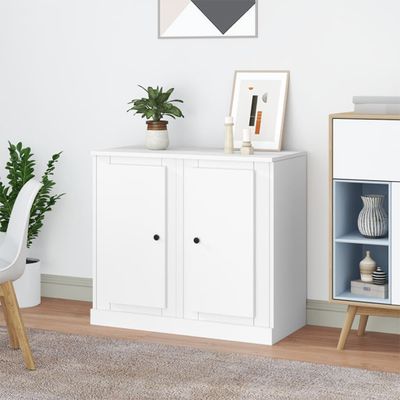 vidaXL Komody 2 ks biele 37,5x35,5x67,5 cm kompozitné drevo