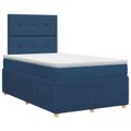 vidaXL Posteľ boxspring s matracom Modrá 120 x 190 cm Látka