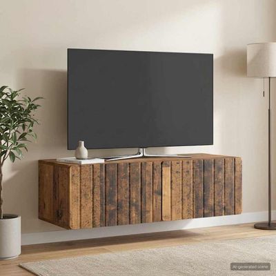 vidaXL Nástenná TV skrinka 98 x 41 x 30 cm Staré drevo