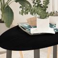 vidaXL Stolová doska tmavohnedá 100x50x2 cm dubový masív oválny