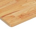 vidaXL Polica pod umývadlo, nástenná, oceľ a dubový masív