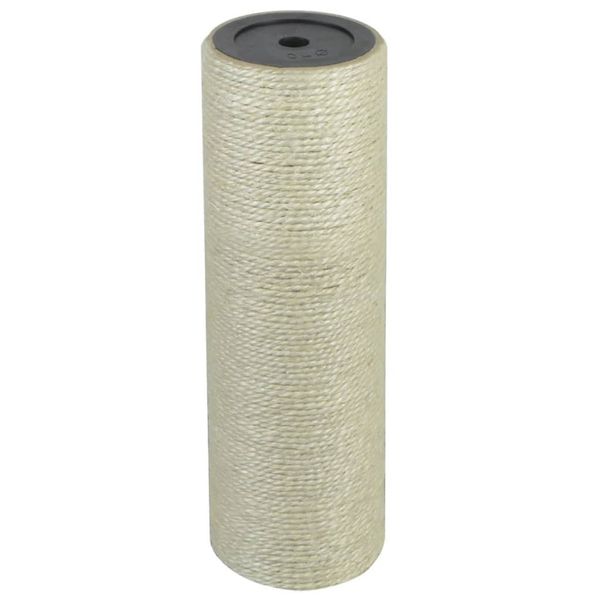 vidaXL Stĺpik na škrabanie pre mačky, 8x25 cm, 10 mm, béžový