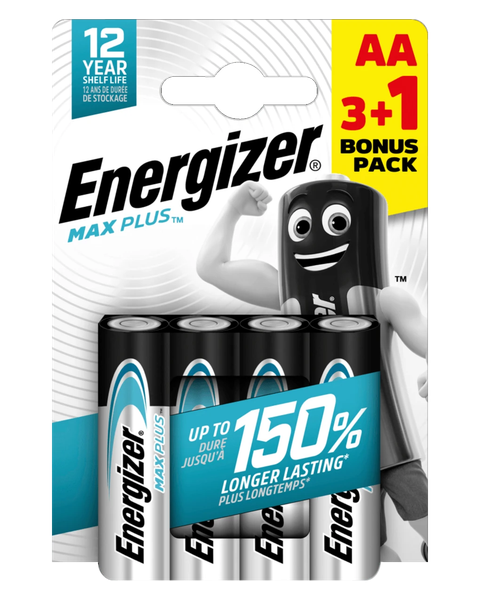 ENERGIZER ALKALINE LR6 MAX PLUS AA 3+1 eco / 4ks BLISTR