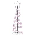 vidaXL LED vianočný stromček s ozdobami 100 LED teplá biela 150 cm