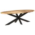vidaXL Jedálenský stôl 240x100x75 cm surové mangovníkové drevo