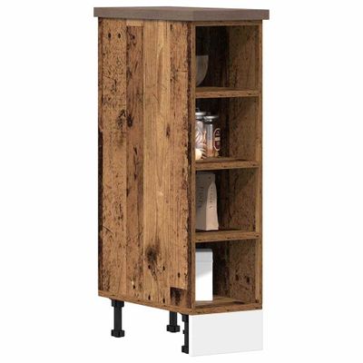 vidaXL Spodná skrinka "Riga", staré drevo 20x44,5x81,5 cm