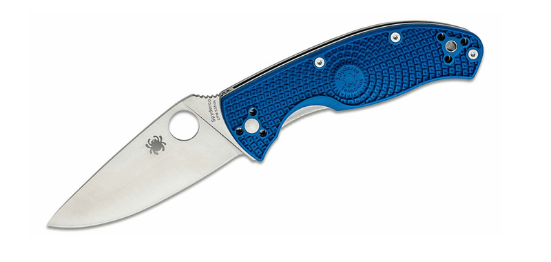 Spyderco C122PBL Tenacious Lightweight Blue vreckový nôž 8,6 cm, Satin, modrá, FRN
