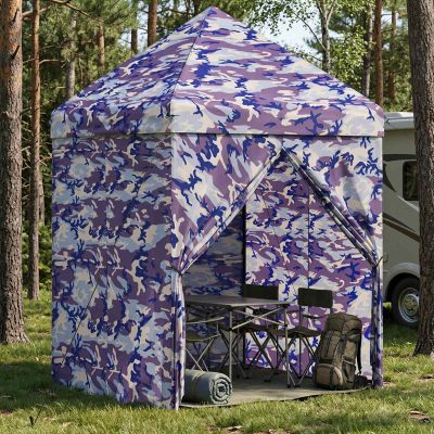 vidaXL Prístrešok s vyťahovaním so 4 bočnými stenami 2,9 x 2,9 m