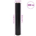 vidaXL Stretch Film 6 ks Čierna 23 μm 50 cm x 300 m